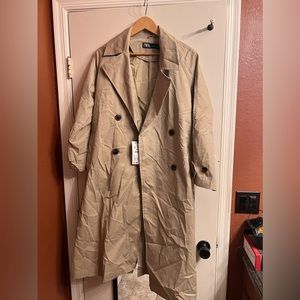 Zara mid length trench coat